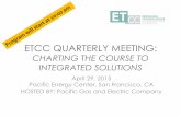 ETCC QUARTERLY MEETING - ETCC · PDF fileJeff Arrillaga, Senior Vice ... Marc Theobald, Program Manager │TRC Aniruddha Deodhar, Senior Product Mgr., ... ETCC QUARTERLY MEETING .