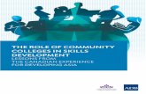 THE ROLE OF COMMUNITY COLLEGES IN SKILLS DEVELOPMENT · PDF fileThe role of community colleges in skills development: ... and Vocational Education in Economic Development 1 ... education