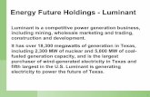 Energy Future Holdings - Luminant · PDF fileClassifier 1% Pyrite system 4% Excess wear 10% Excess breakage 5% Mill fires 7% Mill explosions 1% ... Bowl Geometry Bearing Looseness