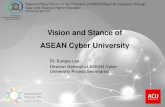 Vision and Stance of ASEAN Cyber  · PDF fileVision and Stance of ASEAN Cyber University ... Total 10.38 mil. US$ Project Overview Progress ... •Quiz and Management
