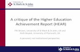 A critique of the Higher Education Achievement Report (HEAR) · PDF fileA critique of the Higher Education Achievement Report ... Securing a sustainable future for higher ... 10-1208-securing-sustainable-higher-education-browne