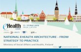 NATIONAL EHEALTH ARCHITECTURE - FROM STRATEGY TO PRACTICE · PDF fileNATIONAL EHEALTH ARCHITECTURE - FROM STRATEGY TO PRACTICE Ministry of Social Affairs and Health, ... –Consent