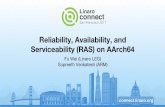 Reliability, Availability, and Serviceability (RAS) on …connect.linaro.org.s3.amazonaws.com/sfo17/Presentations...The RAS architecture primarily cares about ERRORs produced from