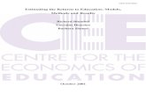 Estimating the Returns to Education: Models, Methods …cee.lse.ac.uk/ceedps/CEEDP16.pdf · Estimating the Returns to Education: Models, Methods and Results ... Estimating the Returns