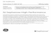 Ni Sepharose High Performance - research.fhcrc.org Healthcare Ni Sepharose High Performance ... Matrix Highly cross-linked spherical agarose ... buffer to minimize binding of unwanted