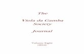 The Viola da Gamba Society Journal - VdGSvdgs.org.uk/journal/Vol-08.pdf · The Viola da Gamba Society of Great Britain 2014-15 ... A German Baroque Viol Tutor: ... A style of virtuoso