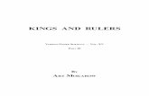 KINGS AND RULERS - God's Puzzle Solved: the Collected ...godspuzzlesolved.com/Books/Vol XV-Part 10 - Kings And Rulers.pdf · who are truely poor or helpless. ... the ancients were