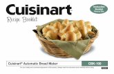 Reverse Side Recipe Booklet - · PDF fileRecipe Booklet Cuisinart® Automatic Bread Maker For your safety and continued enjoyment of this product, always read the instruction book