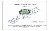 POWER ELECTRONICS-LAB EE-321-F - BRCM College of ... · PDF filePOWER ELECTRONICS-LAB EE-321-F ... 6 To study single phase dual converter ... while the CR1a,2a constitute the auxiliary