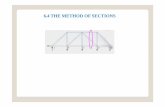 6.4 THE METHOD OF SECTIONS - site ... - site.iugaza.edu.pssite.iugaza.edu.ps/malqedra/files/Lecture-6.2.pdf · 6.4 THE METHOD OF SECTIONS In the method of sections, a truss is divided