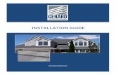 INSTALLATION GUIDE - Gerard USA · PDF fileThe installation procedures ... Used at the eave and ... information relating to site storage of metal roofing. aggressive in nature and