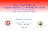 An Improved Measurement of the Electron Magnetic · PDF fileAn Improved Measurement of the Electron Magnetic Moment David Hanneke ... [0.28 ppt]-1 = 137.035 999 084 (51) ... magnetron