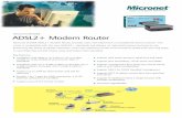 Micronet - GIANI SRL - SOLUZIONI PER L'UFFICIO - YOUR ... V3_HiRes.pdf · Micronet Faster and Easier Networks ADSL2+ Modem Router Micronet SP3364 ADSL2+ Modem Router provides users
