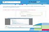The purpose of this document is to assist the OvidSP ... purpose of this document is to assist the OvidSP administrator in the set up of a Deposit Account. To begin, login to OvidSP