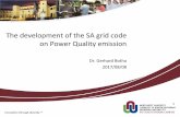 The development of the SA grid code on Power Quality emissionaz817975.vo.msecnd.net/wm-418498-cmsimages/The... · • Compatibility between electrical system and equipment ... and