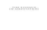 Dhyanasara: The Essence of Meditation · PDF fileTHE ESSENCE OF MEDITATION ... tion; and the teachings of Sri Ramana Maharshi (hereafter Sri Ramana). ... him was enough to still the