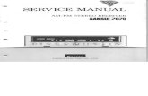 SANSUI ELECTRIC CO., LTD. SERVICE MANUAL AM/FM STEREO RECEIVER SANSUI 7070 . 4-2. 031 '320 03 0340 ... T 701 C701 R707 R708 Voltage Selector EF …