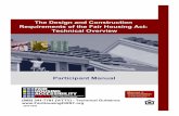 The Design and Construction Requirements of the Fair ... · PDF fileThe Design and Construction Requirements of the Fair Housing Act: ... Doug Anderson, ... covered by the design and
