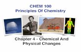 CHEM 100 Principles Of Chemistryjeloranta/CHEM100/lectures... · Endothermic And Exothermic Processes • When ice melts, energy must be added to overcome the attraction between the