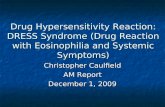 [PPT]Drug Hypersensitivity Reaction: DRESS (Drug · Web viewDrug Hypersensitivity Reaction: DRESS Syndrome (Drug Reaction with Eosinophilia and Systemic Symptoms) Christopher Caulfield