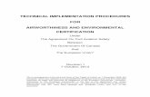 TECHNICAL IMPLEMENTATION PROCEDURES FOR AIRWORTHINESS · PDF fileTECHNICAL IMPLEMENTATION PROCEDURES FOR AIRWORTHINESS AND ENVIRONMENTAL CERTIFICATION Under The Agreement On Civil