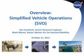 Overview: Simplified Vehicle Operations (SVO) SVO Ken Goodrich and Mark...Overview: Simplified Vehicle Operations (SVO) Ken Goodrich, Senior Research Engineer Mark Moore, Senior Advisor