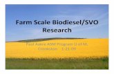 Farm Scale Biodiesel/SVO Research - Home | Clean … Scale Biodiesel/SVO Research Paul Aakre ASM Program U of M, Crookston 1-21-09