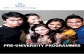 PRE-UNIVERSITY PROGRAMMESs3.amazonaws.com/zanran_storage/ provides industry driven programmes from foundation and diploma level to bachelor and master degree in medicine, optometry,