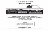 LASER DUST MONITOR - Sensidyne Monitor Manuals...LASER DUST MONITOR MODEL LD-1 MANUAL 0.1 1 10 MIN10 MIN 5 22 POWER BATT. ... 4.1 Filter Replacement ... the rate of 3.4 LPM via a fan.