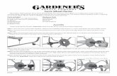 Ferris Wheel Planter - Gardener's Supply · PDF fileFerris Wheel Planter ... one with Wheel Stop (2) Phillips Screws (1) Axle with Caps and Threaded ... to settle the plant roots and