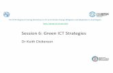 Session 6: Green ICT Strategies - itu.int · PDF file• E-waste sustainable Management Actions ... management of electronic waste. ... introduction of ICT services in Pakistan 18