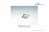 User manual ACCON-S5-LAN - Inicio - · PDF fileThis manual is for project developers, ... interface. If the PLC does not have a 24 VDC power supply (e.g. S5-95U), ... If the Siemens