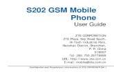 S202 GSM Mobile Phone - Alle-b · PDF fileConfidential and Proprietary Information of ZTE CORPORATION 1 S202 GSM Mobile Phone User Guide. ZTE CORPORATION ZTE Plaza, Keji