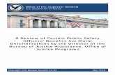 A Review of Certain Public Safety Officers’ Benefits Act · PDF fileOffice of the Inspector General U.S. Department of Justice A Review of Certain Public Safety Officers’ Benefits