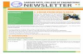 SARDAR PATEL COLLEGE OF ENGINEERING …old.spce.ac.in/Documents/Revised SPCE_NEWSLETTER.pdfNEWSLETTER SARDAR PATEL COLLEGE OF ENGINEERING SPCE, Andheri (West)-Mumbai - 400 058 | 1