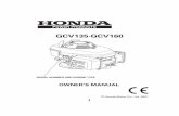 GCV135·GCV160 - MuckTruck owner’s manual gcv135·gcv160 serial number and engine type honda motor co., ltd. 2001