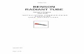 Radiant tube 1 - Benson Billsupport.bensonheating.co.uk/archived/Obsolete Benson GRHU Radiant... · Radiant Tube Page 3 of 36 Compliance notices The Benson GasRad range of radiant