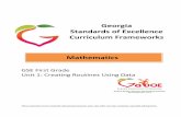 Georgia Standards of Excellence Curriculum   Making Sets of More/Less/Same10 ... • The Juggler ... proficiencies” with longstanding importance in mathematics education