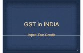 GST in INDIA - Swamy Associates - ITC.pdfCOMPONENTS Legal Frame work Eligible & Ineligible credit Conditions and Restrictions ITC ITC in specific circumstances Input Service Distribution