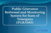 Public Grievance Redressal and Monitoring System …cpgrams.ts.nic.in/cpgrams_usermanual.pdfPublic Grievance Redressal and Monitoring System for State of Telangana (PGRAMS) NIC Telangana