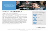 SELF LEADERSHIP - Ken Blanchard · PDF file · 2017-11-14SELF LEADERSHIP Invest in Self Leaders and build an empowered ... • Points of Power—learn the five sources of power at
