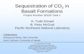 Sequestration of CO in Basalt Formations Library/events/2013/carbon storage/8... · Sequestration of CO 2 in Basalt Formations Project Number 58159 Task 1 H. Todd Schaef B. Peter