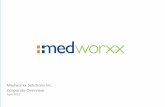 Medworxx Solutions Inc. Corporate Overvie Investor Deck April...Medworxx Solutions Inc. Corporate Overview . April 2015 ... - The Portable Executive; founder and former President &