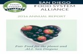 SAN DIEGO FOOD SYSTEM ALLIANCE - Squarespace · PDF fileCounty of San Diego Health and Human Services (7/30) MOVEMENT ... solutions and advocate for Fair Food for our planet and ALL