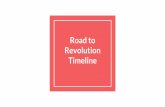 Revolution Timeline Road tomstandley.weebly.com/uploads/4/1/9/0/41908437/road... · French and Indian War 1754-1763 ... April 19, 1775 ... A 47-page pamphlet that urged separation