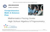 Mathematics Pacing Guide High School Algebra · PDF fileMathematics Pacing Guide: High School Advanced Algebra Course ... Pear Crossing the Arctic ... Investigation: Who Owns the Zebra?