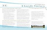 A LETTER FROM THE CEO - Hardi Aged · PDF fileA LETTER FROM THE CEO Welcome to our final newsletter for 2016. As we look towards Christmas ... Manager Nawal Torbey where residents