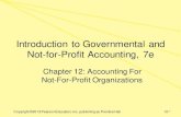 Introduction to Governmental and Not-for-Profit · PDF fileIntroduction to Governmental and Not-for-Profit Accounting, 7e ... Not-For-Profit Organization (NFPO) - Categories 1. Voluntary