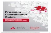 Program Coordinator Guide · PDF fileERP Program Coordinator Guide . ... The application of education Recognition for the diabetes self-management education program at