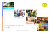 Sterling Holiday Resorts (India) Ltd June · PDF fileSterling Holiday Resorts (India) Ltd June 2012 Financials as of 31 st March 2012 IP. 7 Content Company History Board of Directors